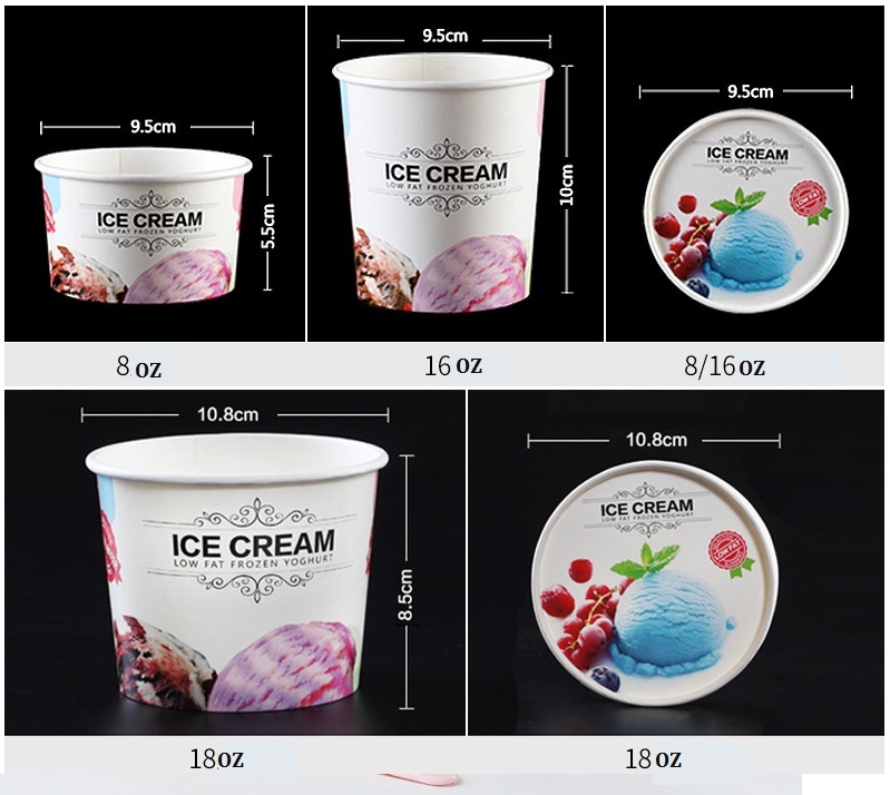 Quality Chinese Products Disposable Packaging Container coffee Plastic Cup Ice Cream Cup Tea Cup Paper Cup