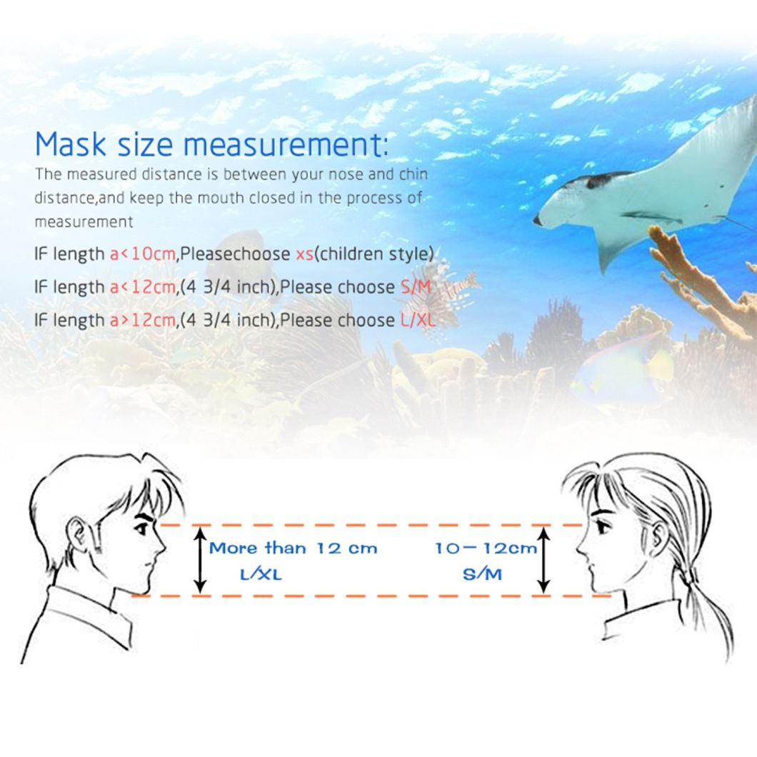 Adults Kids 180 Degree Full Face Foldable Snorkel Swimming Diving Mask, Anti-Fog Easy Breath Panoramic Snorkel Mask