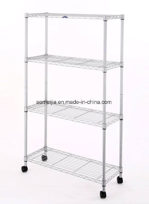 Metal Wire Shelf Storage Holder Kitchen Display Industrial Hanging Rack