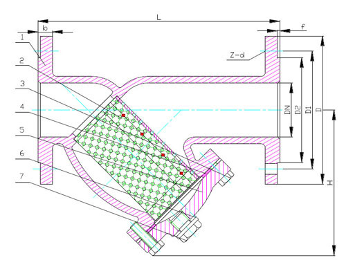 Cast Iron Flanged Y Strainer Valve