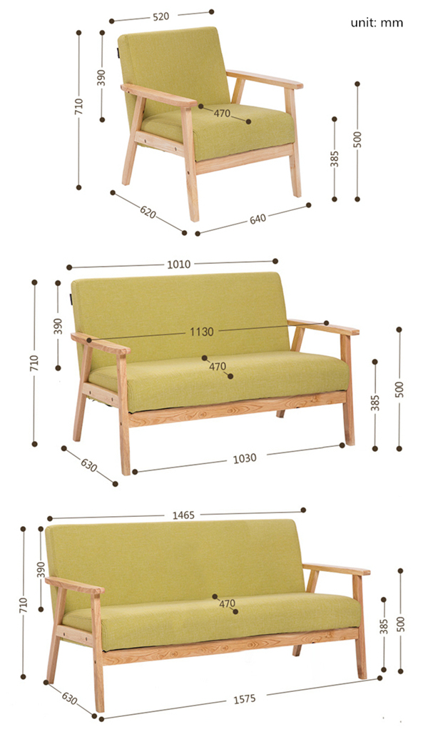 Home Legs Sectional Wood Covers Sofa