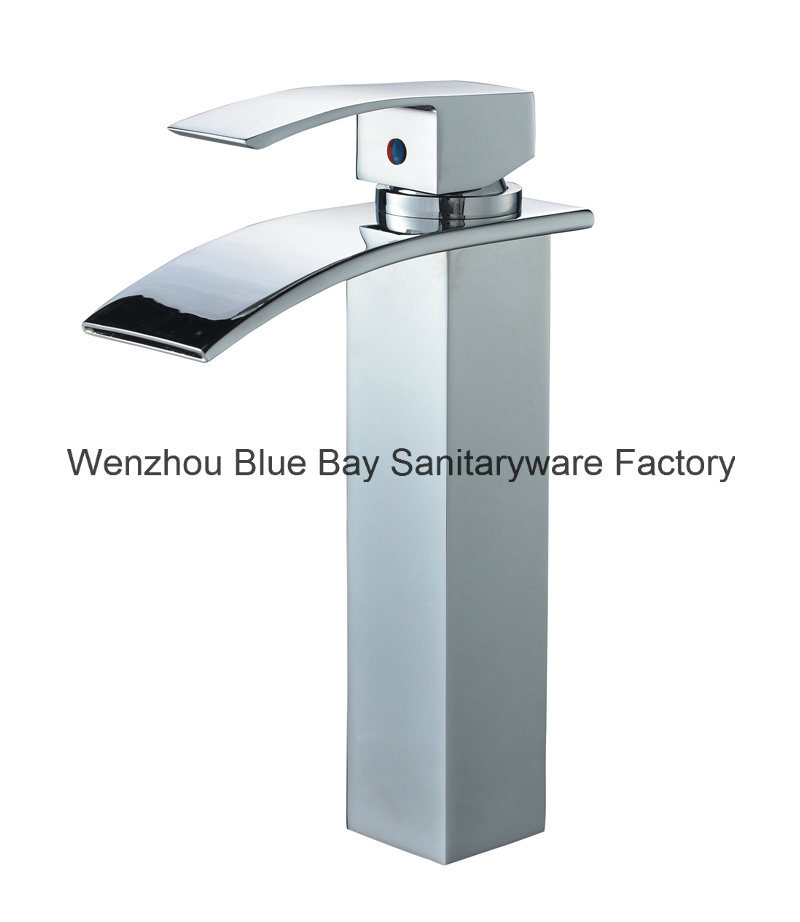 Popular Nice Brass Single Handle Waterfall Basin Mixer