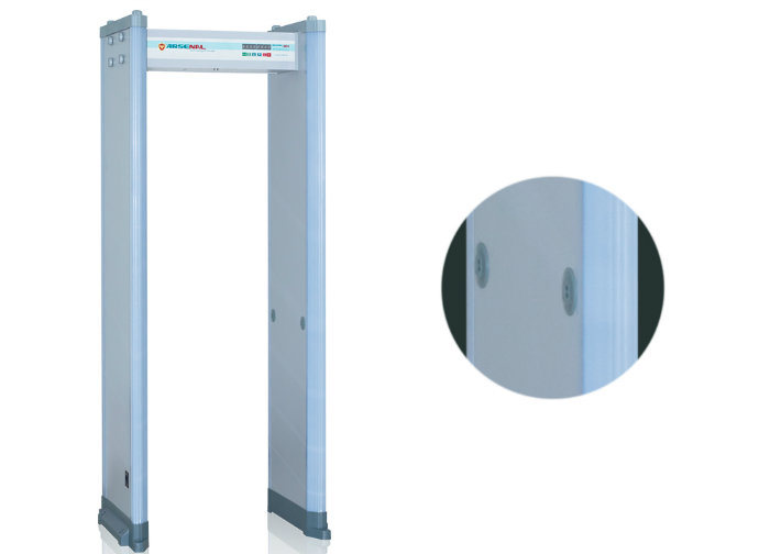 High Security Digital Walk Through Metal Detectors 18 Zones Partition Detection Metal Detectors