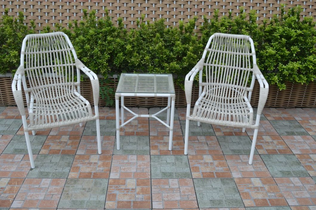 2017 New Design PE Rattan Tea Table and Chair Outdoor Furniture