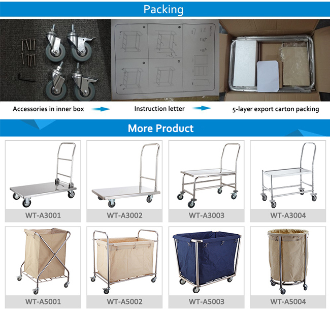 Hospital Round Fully Wleding Linen Laundry Trolley