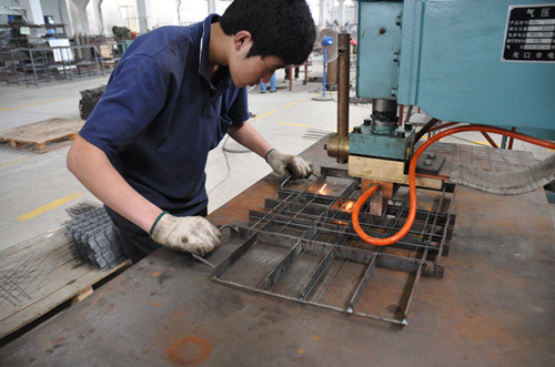 Wire Galvanized Cage with Roller, Metal Cart for Storage