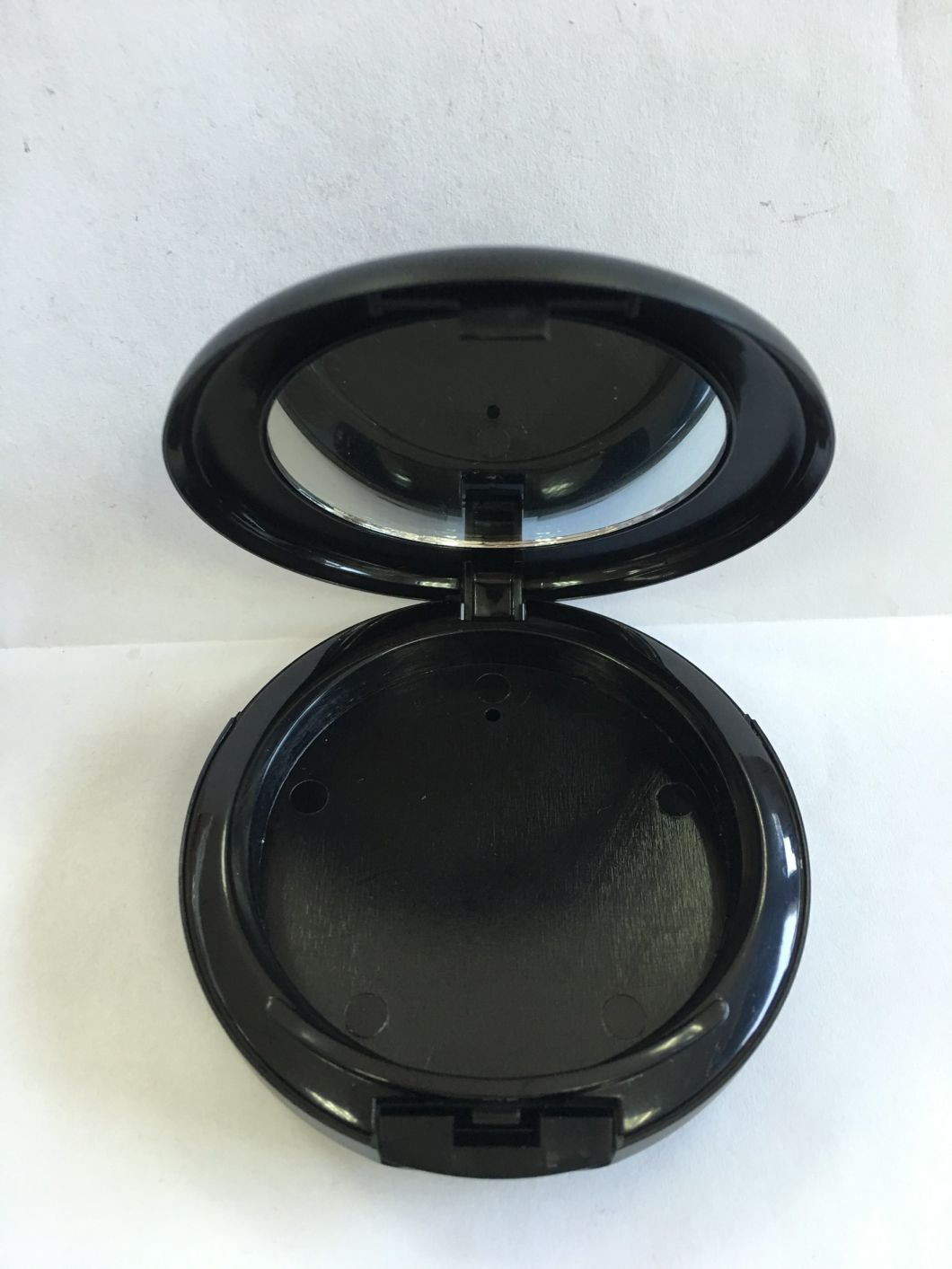 Round Plastic Compact Case with Mirror