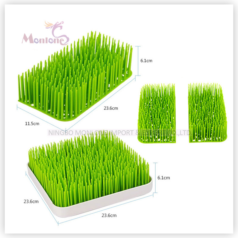 Plastic Round/Square Countertop Baby Bottle Lawn Grass Drying Rack