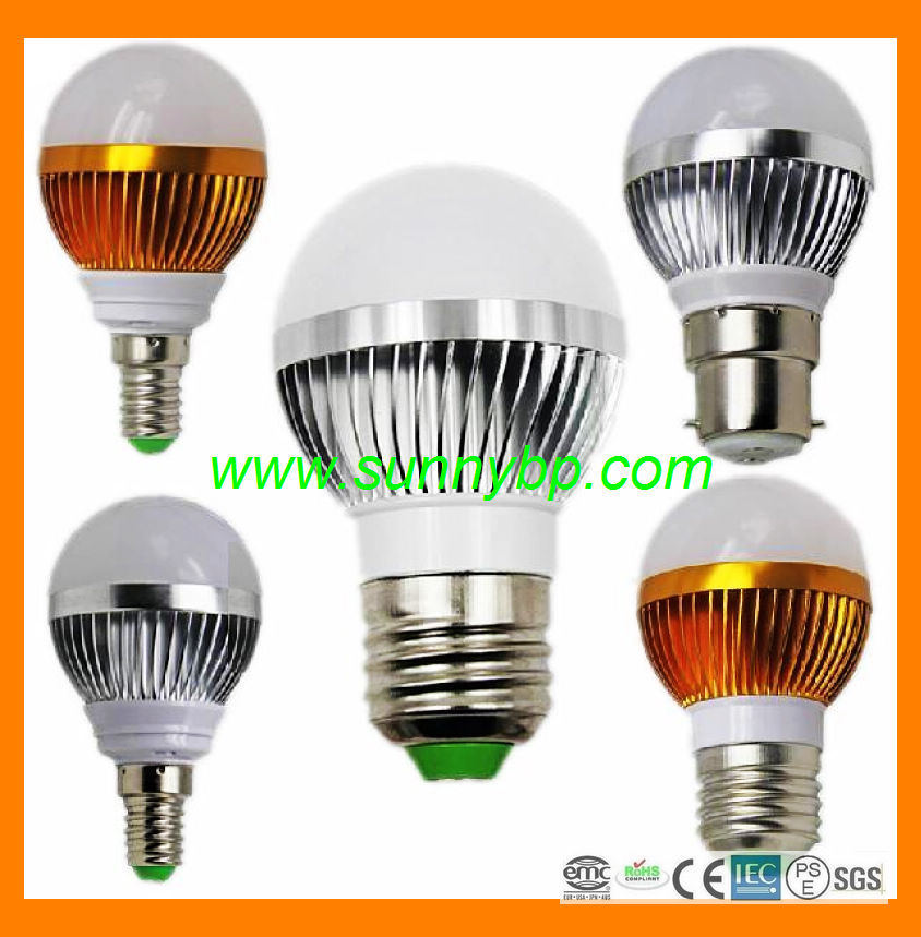 E27 3W LED Bulb (CE-RoHS-IEC)