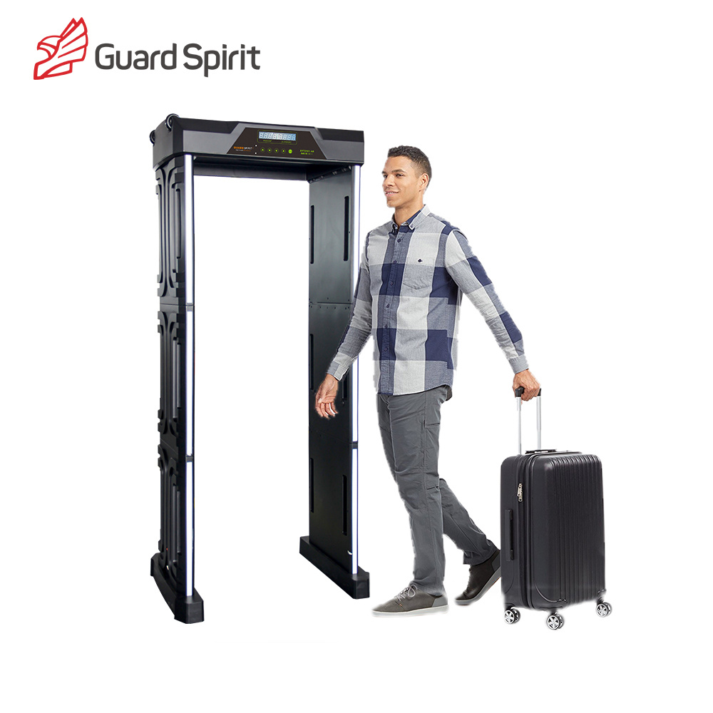 Plastic Portable Walk Through Metal Detector Folding Door Frame Detector