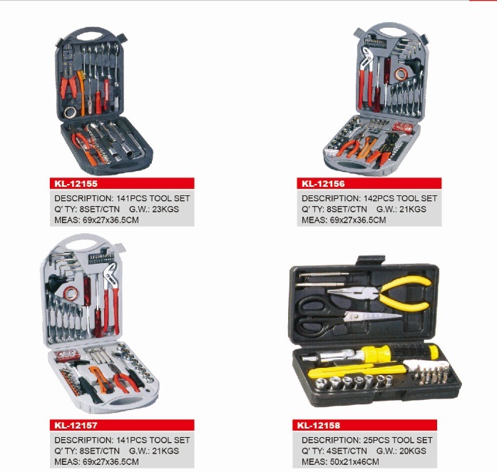 141PCS Tool Set, Kraft Mate Tools Set, Hand Tool Kit, DIY Tools China Manufacturer