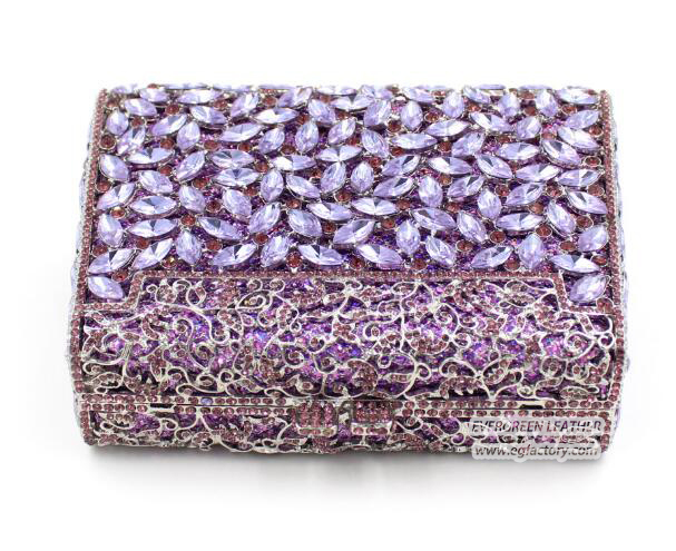 Popluar Design Lady Fashion Evening Crystalstone Clutch Bag Rhinestone Leb754