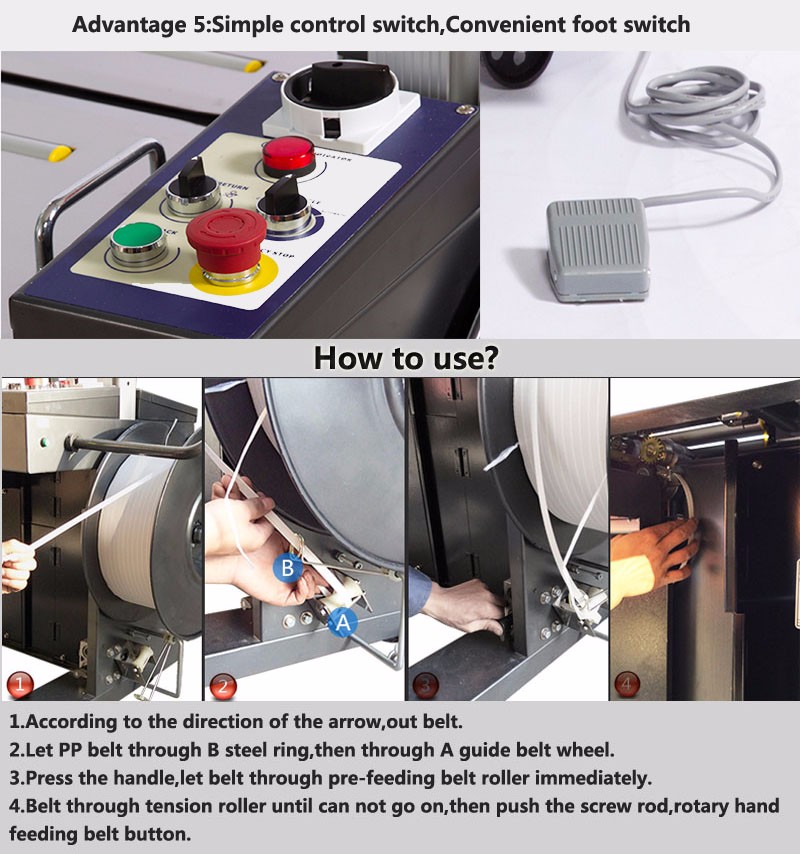 Preço da máquina de embalagem de cintas Strapping Wrapping Machine Price