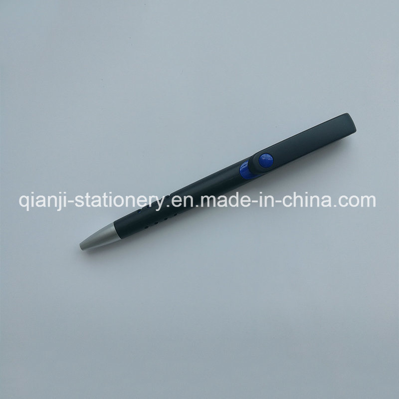 Black Plastic Promotional Pen with Logo (P1001C)