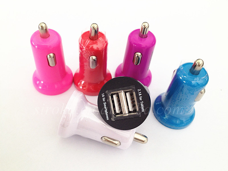 Wholesale Mobile Phone Car Charger with 2 USB Ports