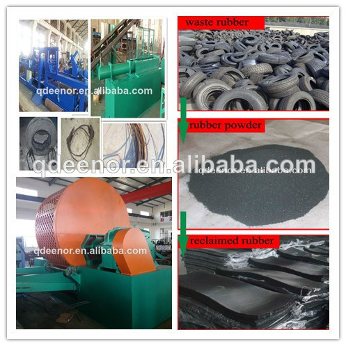 Waste Tire Recycling Rubber Machine / Rubber Powder Making Machine