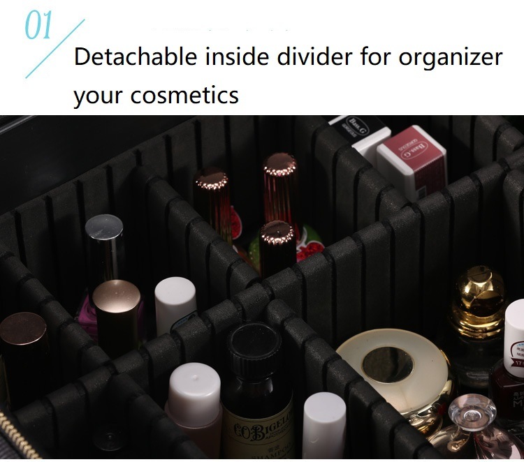 Portable Travel Makeup Cosmetic Organizer Beauty Case