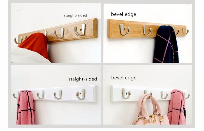 Modern Style Bamboo Coat Racks Hanging Hook Hanger