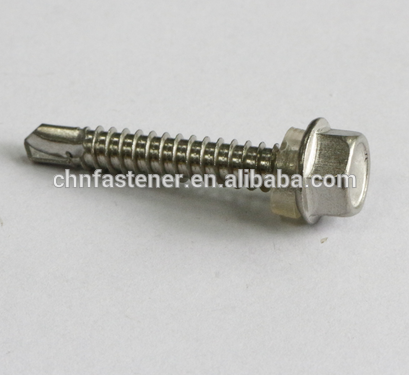 Tornillos autoperforantes de cabeza hexagonal hexagonal Hexagonal Hex Head Self Drilling Screws