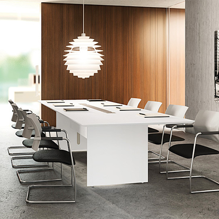 Contemporary Circular Commericail Computer Conference Table in 6 8 10 12 14 Foot