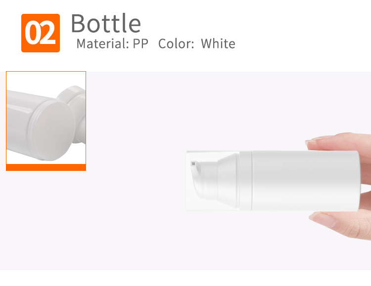 PP Airless Bottle for Lotion Cream