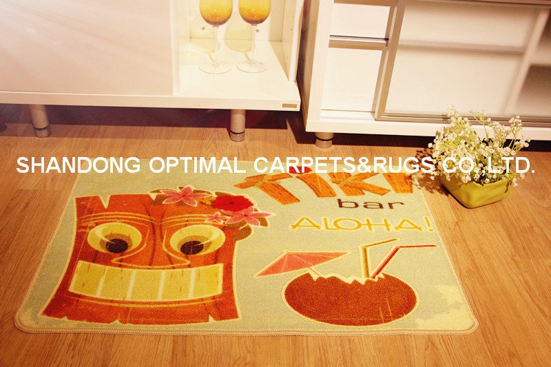 Printed Nylon Latex Mat Entrance Door Mat Bathroom/Living Room/ Sitting Room/ Baby Play Mat