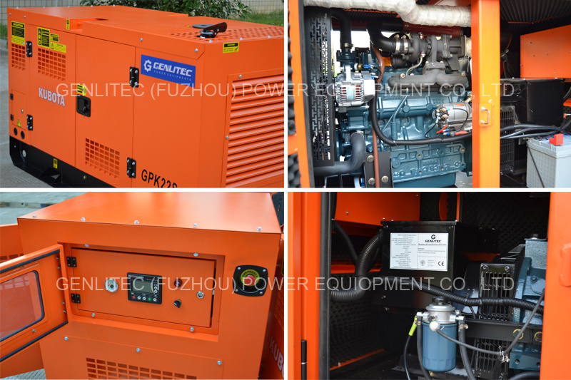 Super Silent Type 8kw 10kw 12kw 15kw 20kw 25kw 30kw Japan Kubota Power Diesel Generator