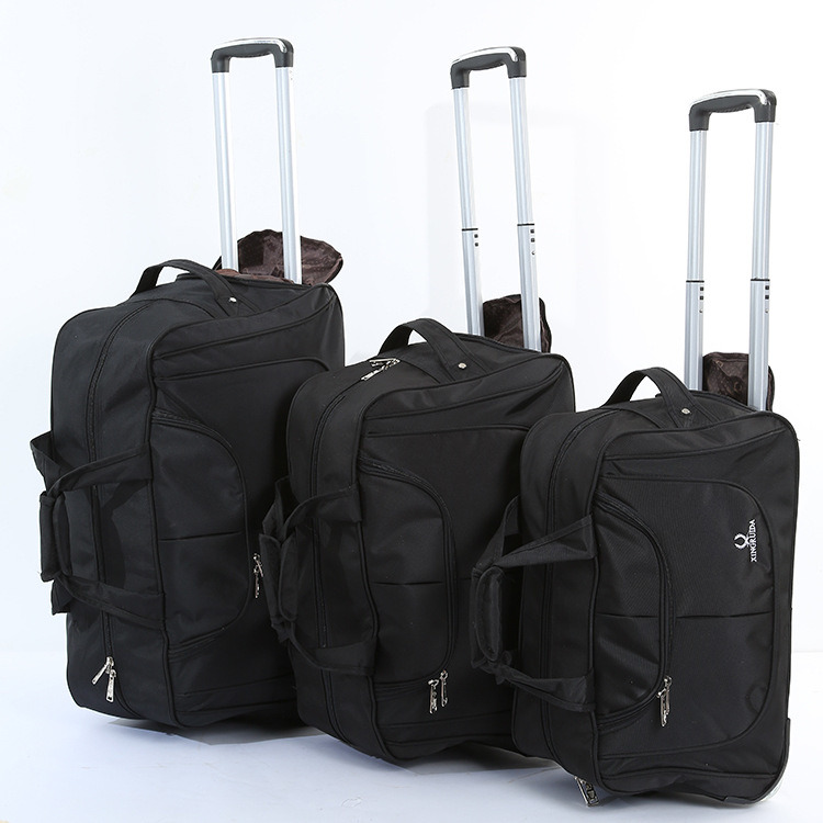 Fashion Portable Polyester Oxford Fabric Duffel Trolley Travel Bag