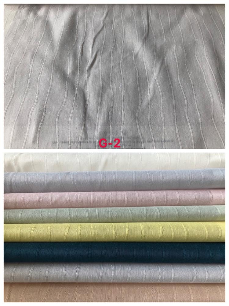 Tissu de rideau jacquard en voile de lin de style naturel 7 Natural Style Linen Voile Jacquard Curtain Fabric 7