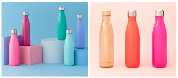Double Wall Inox Water Bottle Vacuum Sealed Water Bottle Insulated Stainless Steel Sport Water Bottle Color Coating Travel Bottle