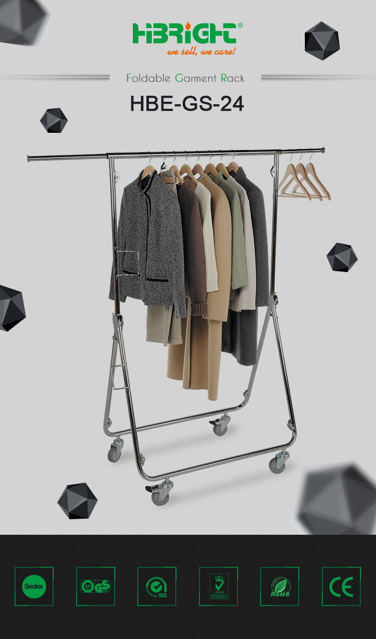 Foldable Stainless Steel Hanging Clothes Drying Rack