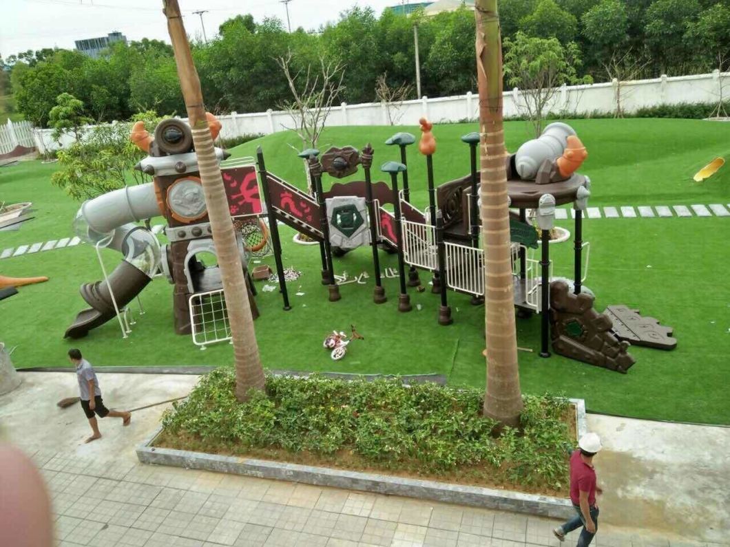 China Factory Customized New Big Plastic Slide Children Outdoor Playset Games