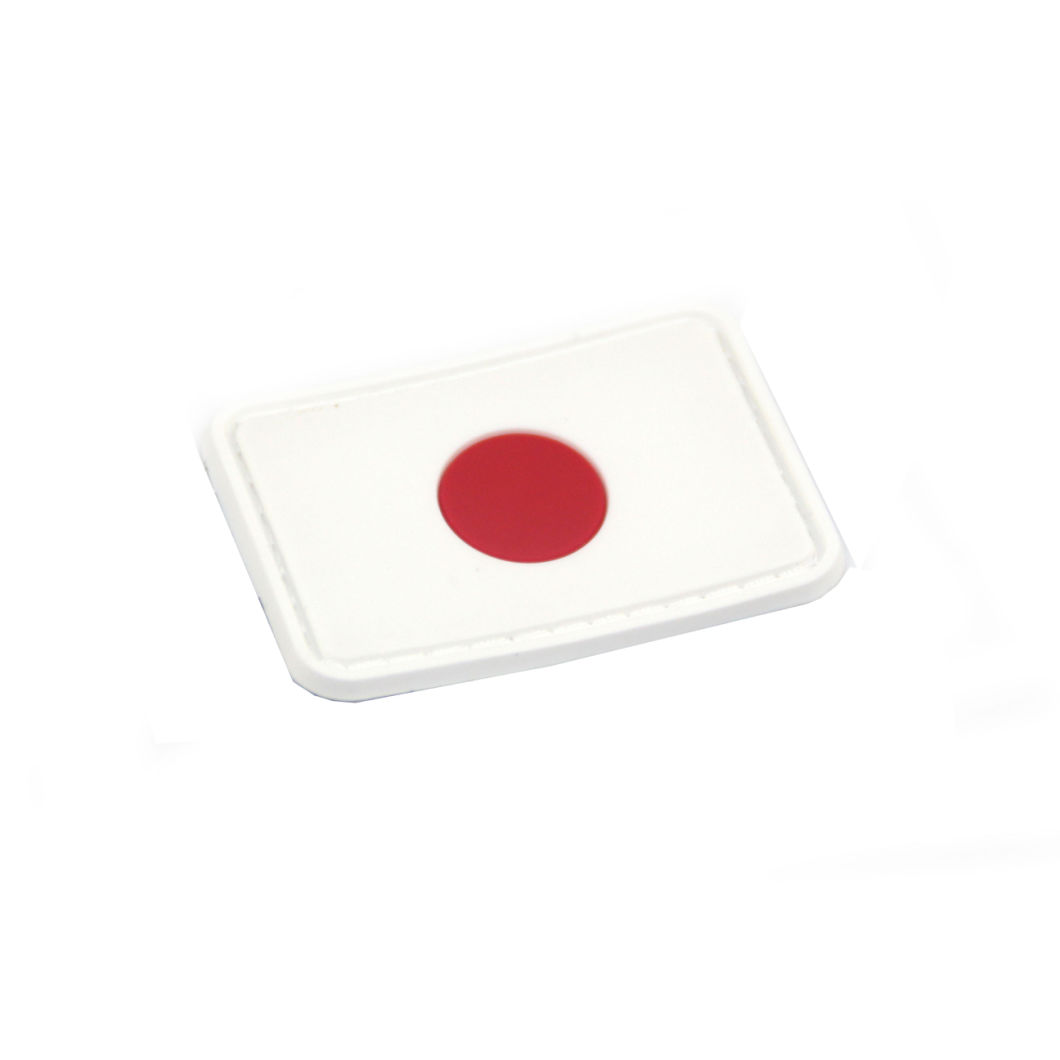 2018 Eco-Friendly Cheap Custom Japanese Flag Rubber Patch