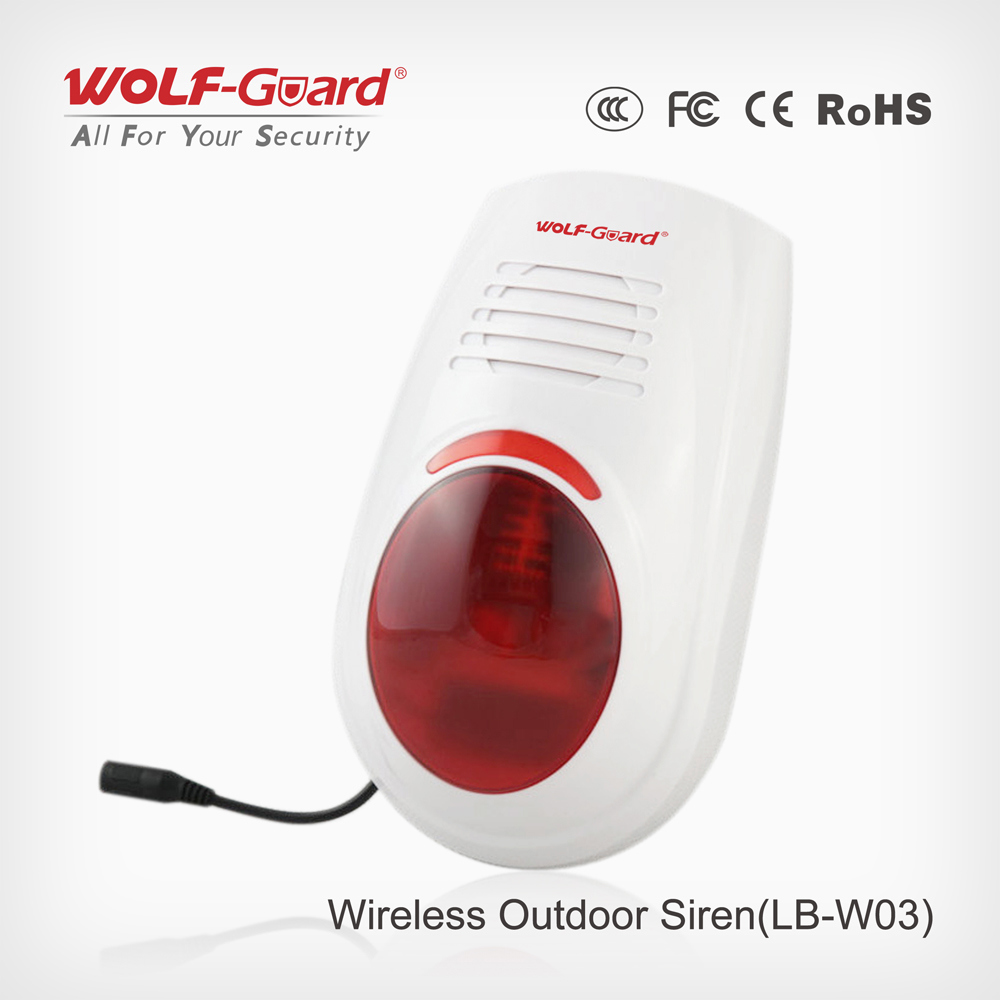 Hot Siren Alarm! ! ! Wireless Outdoor Siren with Flash Wireless Strobe Light with Siren with Waterproof Function! !