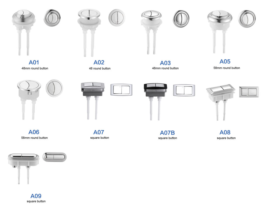 A06 Cheap Toilet Tank Fittings Push Buttons