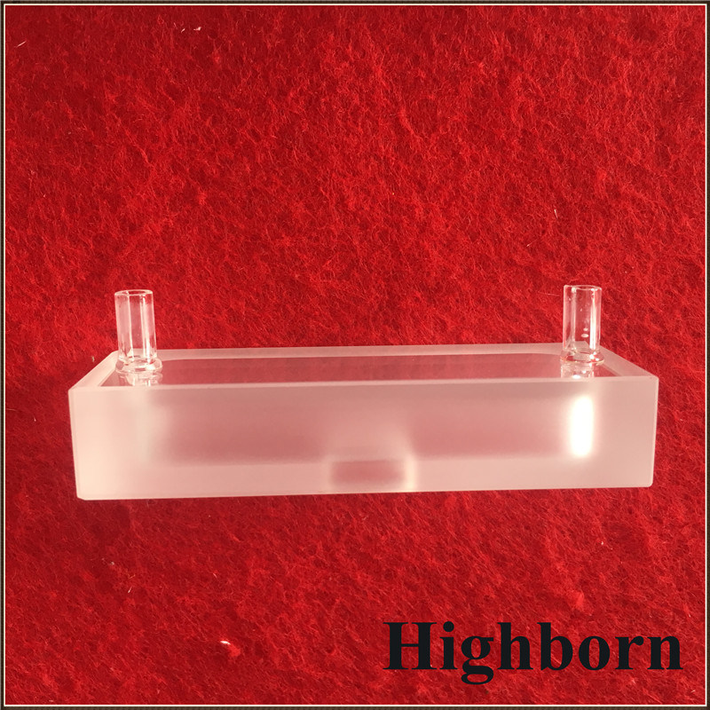 Customized Quartz Flow Cuvette Cell with Frosty Wall
