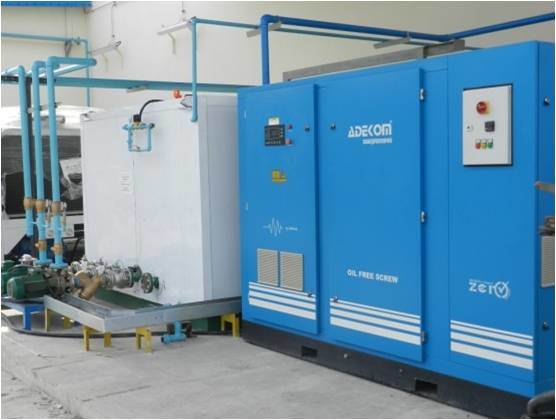 ETC Oil Free Non-Lubricated Rotary Screw Air Compressor
