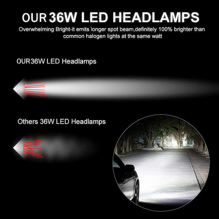 High Quality C6 LED Headlight H7 LED Headlight Bulbs with Other Optional Bulbs LED Head Lamp