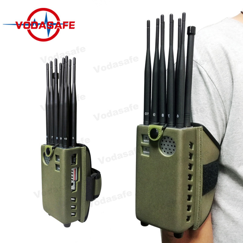 Multi Frequencies 10 Bands Jammer Jamming for Cellphone/Remote Control/VHF/UHF/GPS WiFi5g Signal