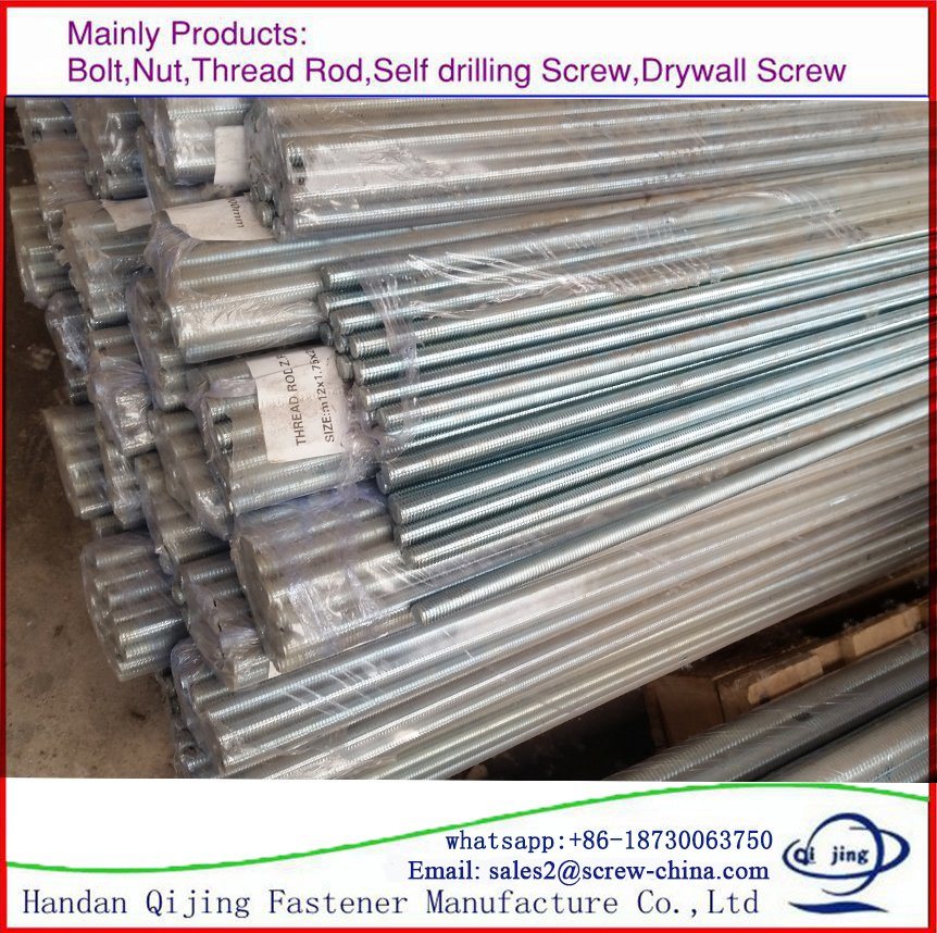 M10X3000mm M12X2000 Zinc Plated Thread Bar