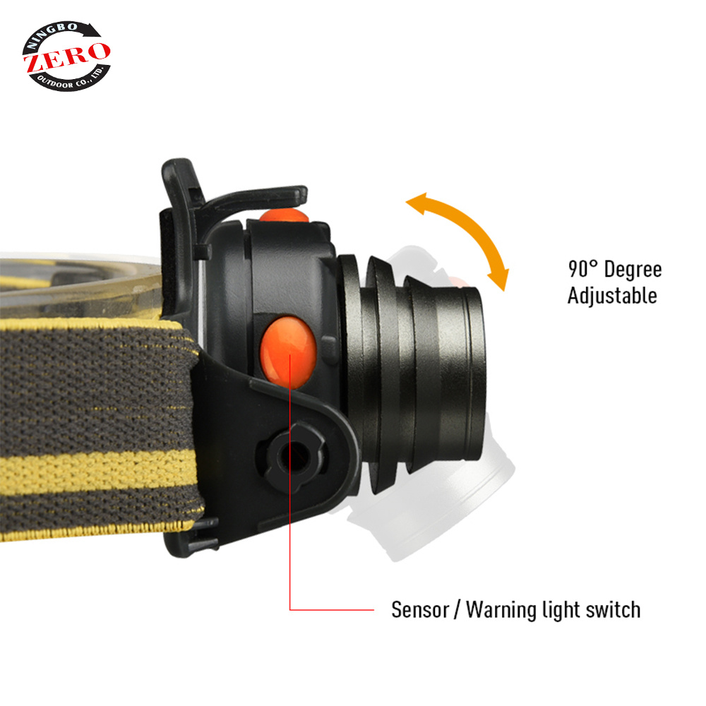 High Power Bright Adjustable Auto Hand LED Sensor Headlight Headlamp