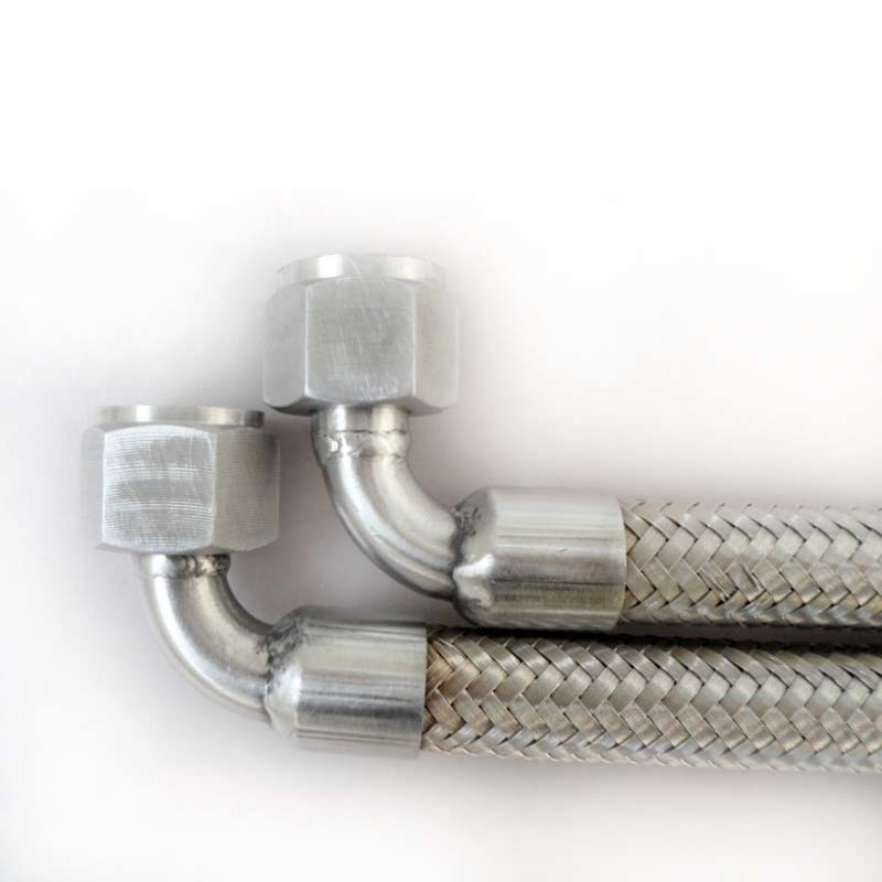 90Âº C Elbow Angle Stainless Steel Flexible Metal Hose (304 316L)