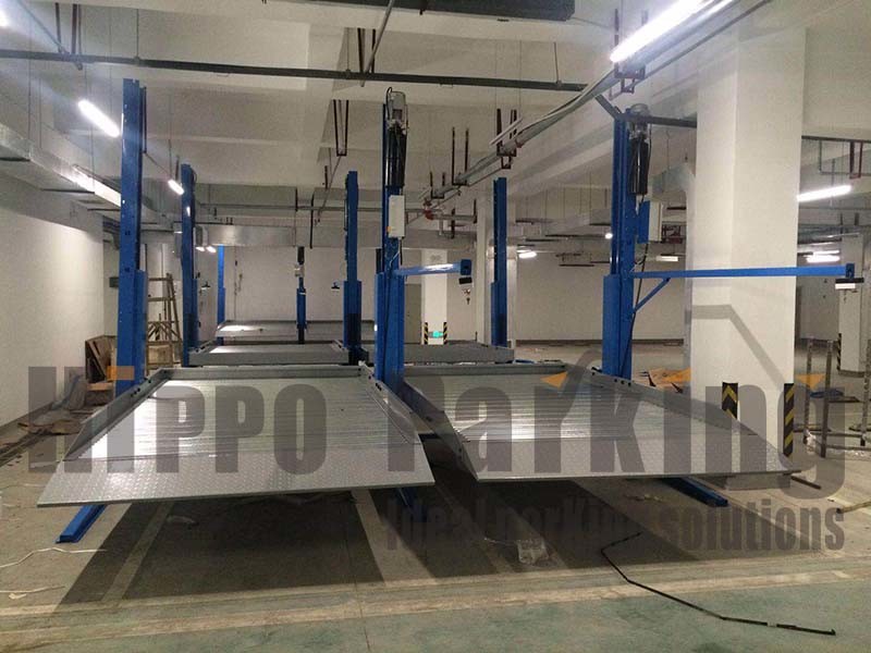 Two Cylinders Car Parking Elevator /Auto Garage Equipment