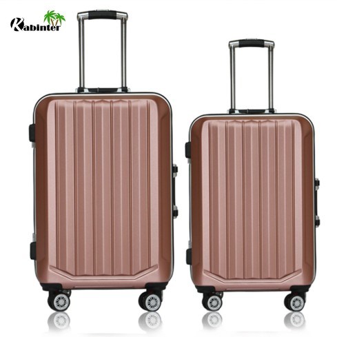 Aluminum Trolley Luggage ABS+PC Luggage Set Travel Bag