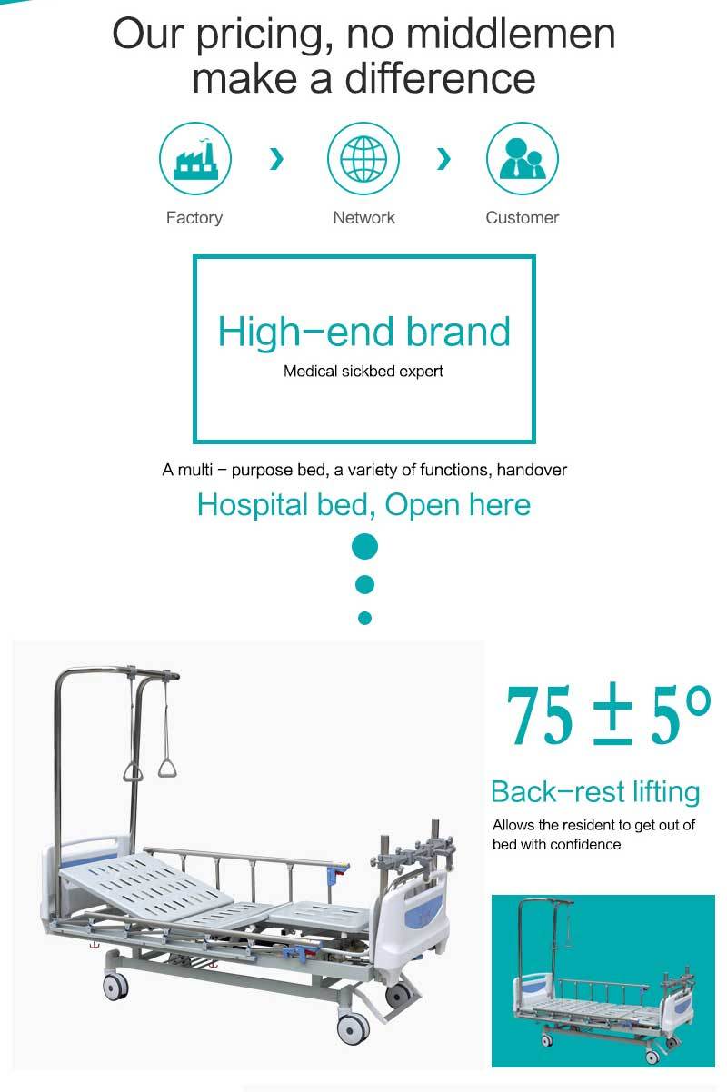 ISO9001&13485 Certification Cheap Hospital Lumbar Traction Bed