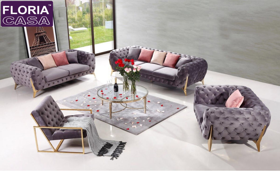Modern Living Room Sectional Sofa Set Furniture for Hotel Lobby