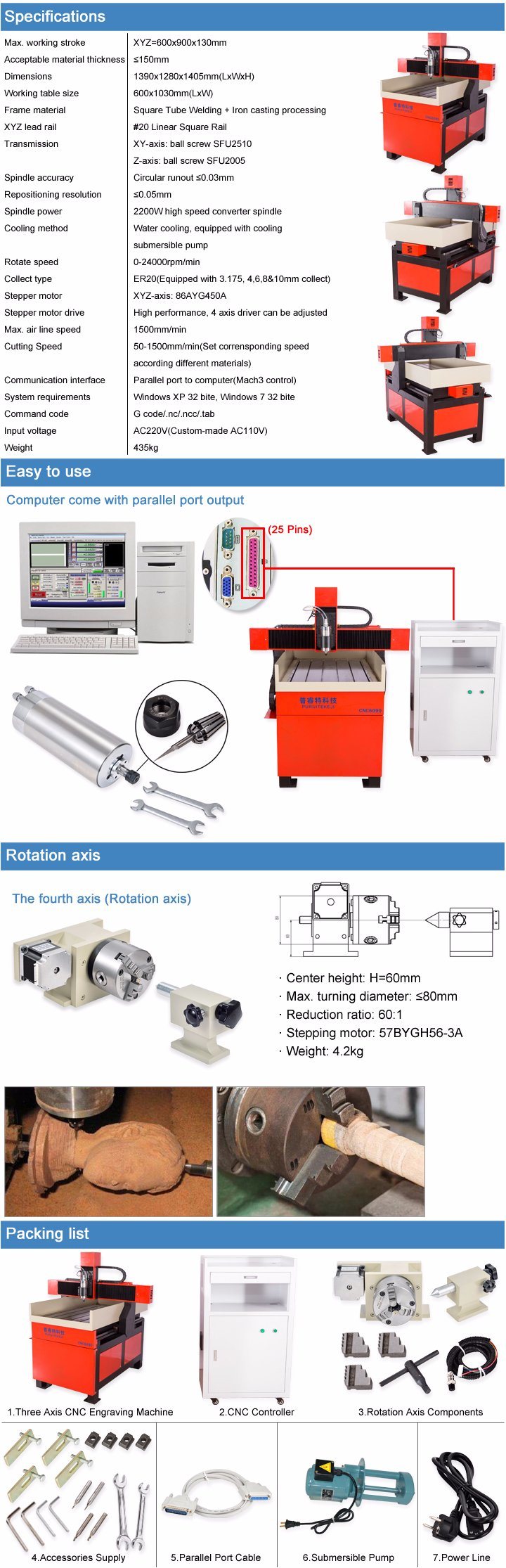 Mini CNC Router Machine 3D CNC Engraving Machine