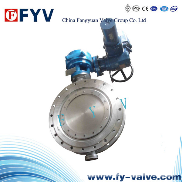 API Electric Metal Seat Triple Offset 20 Inch Butterfly Valve