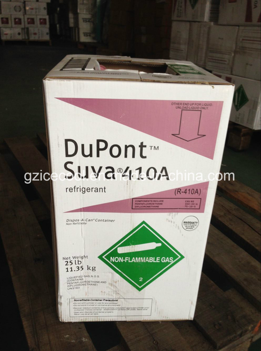 DuPont Suva Net Weight 13.6kg Freon R22/R404A/R134A/R410A/R407c Refrigerant (refrigerante) Gas