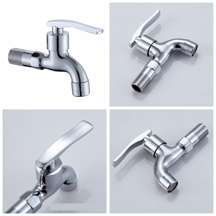 Made in China Low Price Best Quality Chrome Plating Sanwa Garden Single Zinc Handle Water Brass Bibcock Tap